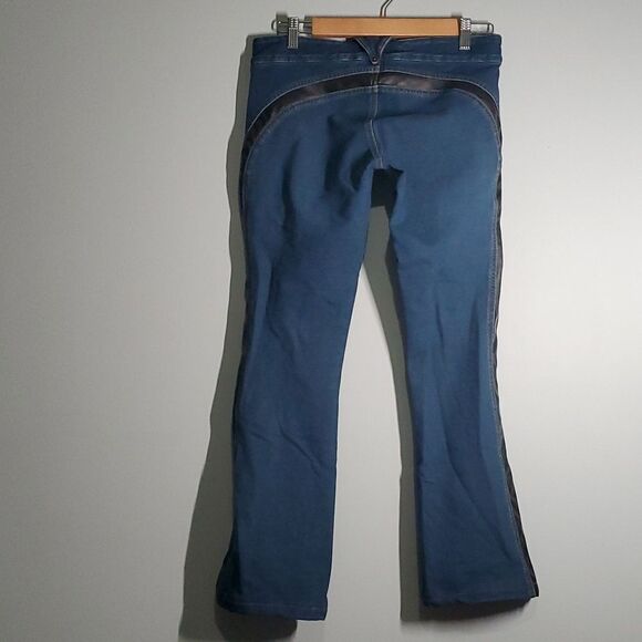 JLO by Jennifer Lopez jeans with faux leather accent junior size 7 - Picture 2 of 15